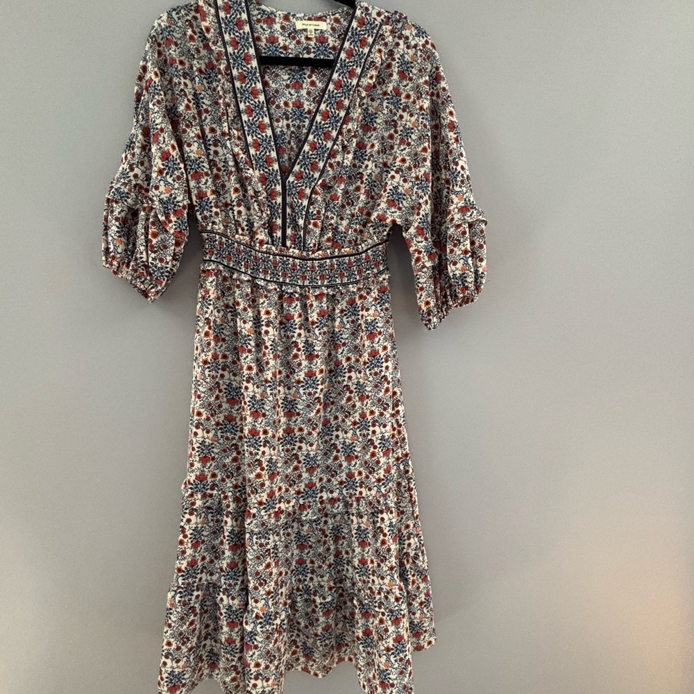 Max Studio Multicolor Floral Midi Dress